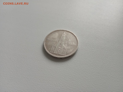 5 рейхсмарок 1934 III рейх, Кирха подписная, Берлин - 3