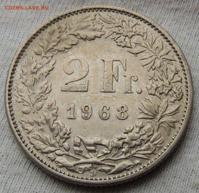 Швейцария 2 франка 1968 до 06.02.2025 - Швейцария 2 франка 68.JPG