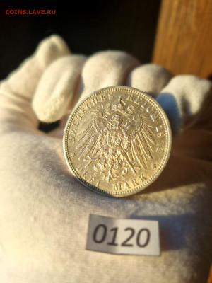 Германия 3 марки 1911 г. Серебро 900 до 09.02 в 22:00 (МСК) - photo1720458010 (6)