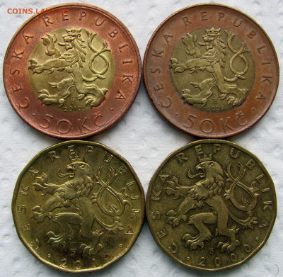 Литва 2 лита, Чехия 20 и 50 крон (8 юбил.монет). До 09.02.25 - 2.JPG