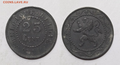 Бельгия 25 сантимов 1916 года - 7.02 - IMG_20250118_105159