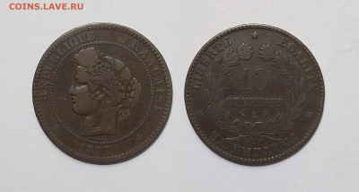 Франция 10 сантимов 1897 года Церера - 7.02 - IMG_20250118_100728