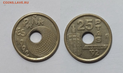 Испания 25 песет 1992 г Expo'92 Sevilla - 7.02 - IMG_20250118_192908