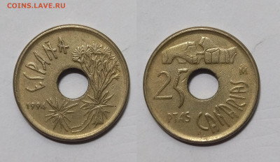 Испания 25 песет 1994 г Канарские острова - 7.02 - IMG_20250118_193123_1