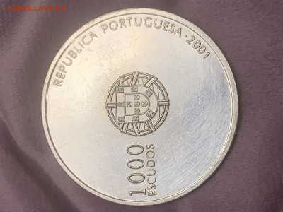1000 эскудо 2001 ЧЕ Португалия, серебро 925 до 09.02.2025 - FF386CEC-67D7-4D59-885B-511B16308FC5