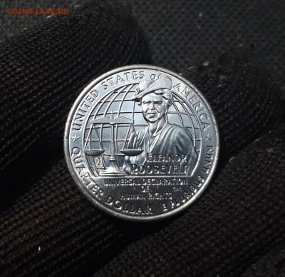 25 центов 2023г (D) знам. женщины Элеонора Рузвельт До 12.02 - 20250204_175353