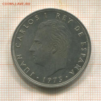 Испания 100 песет 1975г. до 09.02.25г. в 22.00 мск - 229