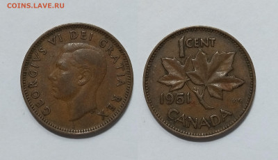 Канада 1 цент 1951 г Георг VI - 10.02 - IMG_20250120_191538