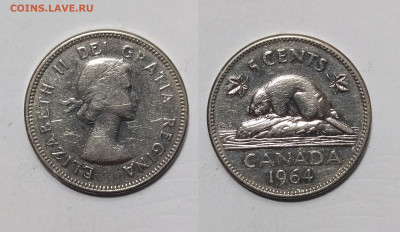 Канада 5 центов 1964 г Елизавета II - 10.02 - IMG_20250118_193942_1