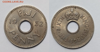 Фиджи 1 пенни 1952 г Георг шестой буквами - 10.02 - IMG_20250118_193757