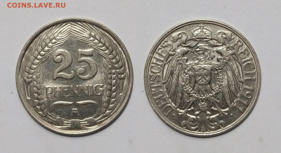 Германия 25 пфеннигов 1911 года - 10.02 - IMG_20250118_101413