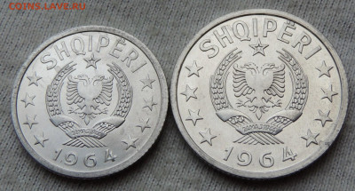 Албания погодовка 2 монеты 1964 до 12.02.2025 - Албания 5.10 киндарок 64 .JPG