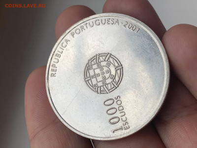 1000 эскудо 2001 ЧЕ Португалия, серебро 925 до 09.02.2025 - 349D75FD-4823-42AE-A56E-D2EBA0EFB313