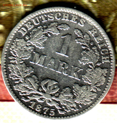 1 марка, 1875 Германия GG до 10.02.25 в 22.15 МСК - 4