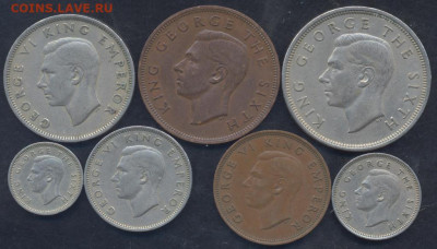 2 пенни- полукрона 1947-1951 г.г. - Георг Шестой1