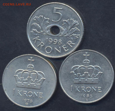 Норвегия 1 крона 1976 г.11.02.2025 г. 22 -00 МСК. - Норвегия