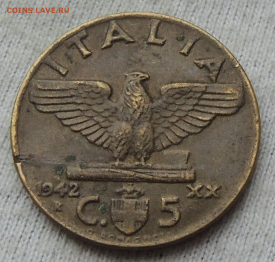 Италия 5 чентезимо 1942 до 12.02.2025 - Италия 5 чентезимо 42.JPG
