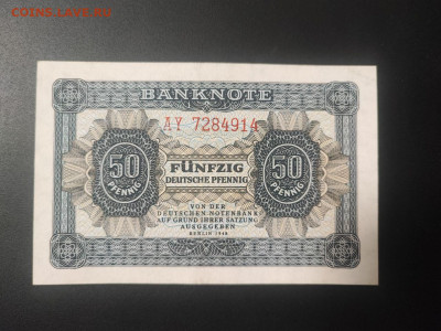 банкнота 50 пфенингов 1948 года, Германия до 14.02.25 22.00 - photo_2025-02-01_00-00-20