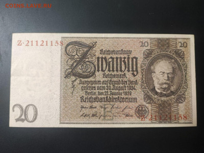 20 марок 1929 года, Германия до 14.02.25 22.00 - photo_2025-02-01_00-01-55