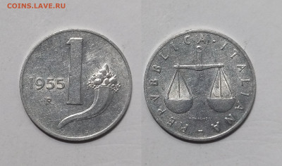 Италия 1 лира 1955 года, весы - 13.02 - IMG_20250118_194234