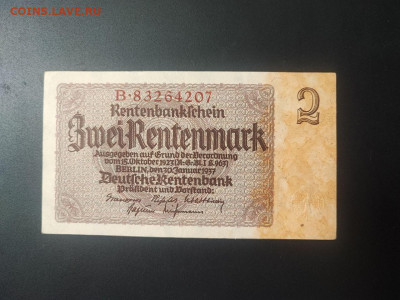 2 рентмарки 1937 года, Германия до 17.02.25 в 22.00 - photo_2025-02-01_00-00-10