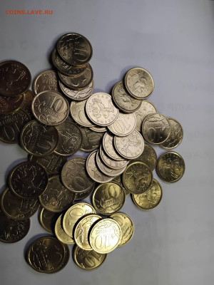 10 копеек бронза XF+ и UNC - 274 шт. с2000 по 2006 - 10 коп 2006
