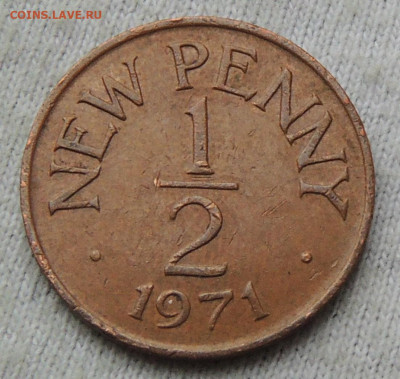 Гернси ½ нового пенни 1971 до 16.02.2025 - Гернси ½ нового пенни 71.JPG