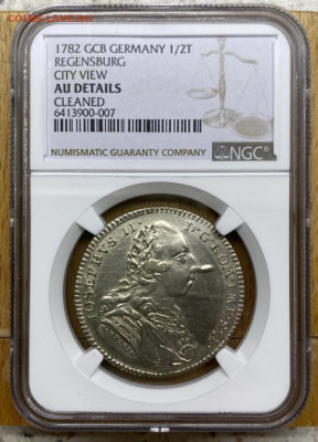 2 талера 1782 Иосиф 2 слаб NGC - svjashchennaja_rimskaja_imperija_regensburg_1_2_talera_1782_iosif_ii_slab_ngc_au_details_redkij_sokhran_rrr (2)