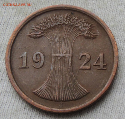 Германия 2 рейхспфеннига 1924 до 16.02.2025 - Германия 2 рейхспфеннига 24 .JPG