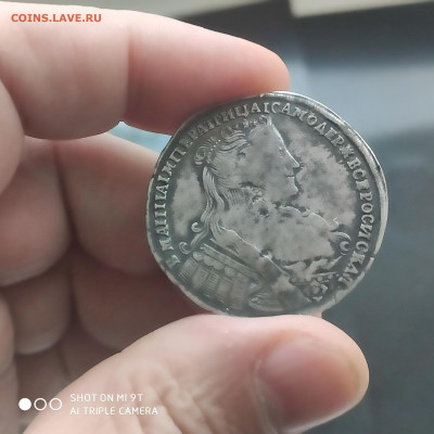 Полтина 1733 года, помощь в определении подлинности - 1739448415529