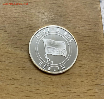 Жетон Медаль Германия Футбольный клуб Hertha BSC Berlin Пруф - zheton_medal_germanija_futbolnyj_klub_hertha_bsc_berlin_pruf_proof_cu_ni_futbol_sport (3)