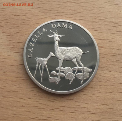 Крона Шайба Памятная медаль Жетон Газель Фонд дикой природы - krona_shajba_pamjatnaja_medal_zheton_gazel_fond_dikoj_prirody_fauna_wwf