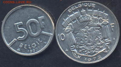 Бельгия 50 франков 1990 г.17.02.2025 г. 22 -00 МСК. - Бельгия