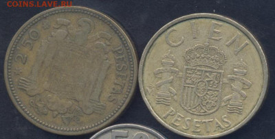 Испания 2,5 песет 1954 г.17.02.2025 г. 22 -00 МСК. - Испания