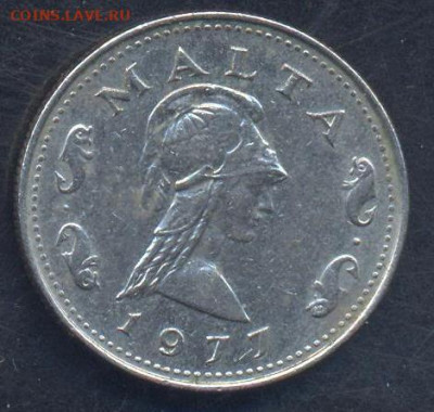 Мальта 2 цента 1977 г. 17.02.2025 г. 22 -00 МСК. - Мальта1