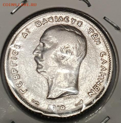 Греция 1 драхма 1910, до 20.02,22-00 - 1910_2