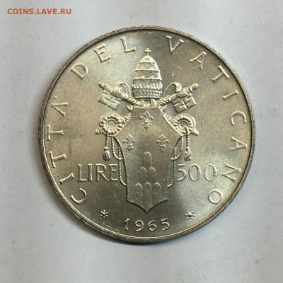 Ватикан. 500 лир 1965, до 22.02.2025 - IMG-20250216-WA0001~2