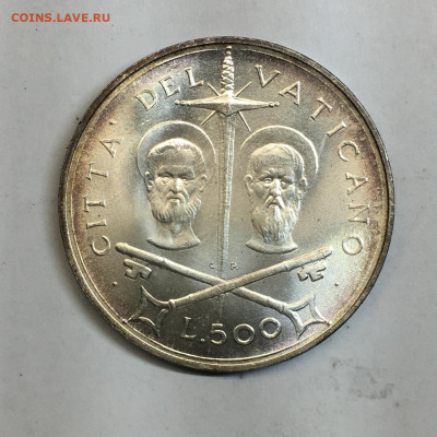 Ватикан. 500 лир 1967, до 22.02.2025. - IMG-20250216-WA0005~2