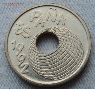 Испания 25 песет 1992 Sevilla до 19.02.2025 - Испания 25 песет 1992 Sevilla .JPG