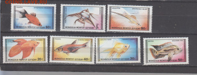 Монголия 1987 рыбки 7м** до 22 02 - 1 — копия