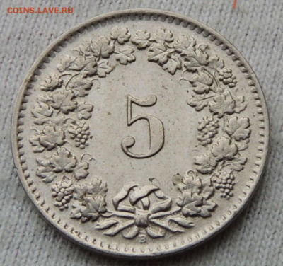 Швейцария 5 раппенов 1962 до 24.02.2025 - Швейцария 5 раппенов 62.JPG