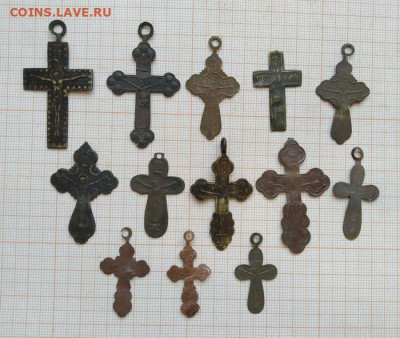 Крестики жестяные начало 20 в. 13 шт. - IMG_20250218_234942