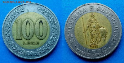 Албания - 100 леков 2000 года (БИМ) до 25.02 - Албания 100 леков, 2000