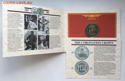 Крона Шайба Новая Зеландия 5$ долларов 1993 40 лет коронации - krona_shajba_novaja_zelandija_5_dollarov_1993_40_let_koronacii_korolevy_elizavety_buklet_unc (4)