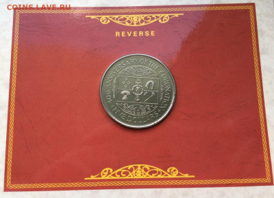 Крона Шайба Новая Зеландия 5$ долларов 1993 40 лет коронации - krona_shajba_novaja_zelandija_5_dollarov_1993_40_let_koronacii_korolevy_elizavety_buklet_unc