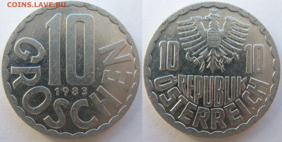 Австрия 10 грошей 1983 г. До 24.02.25 - Австрия 10 грошей 1983.JPG