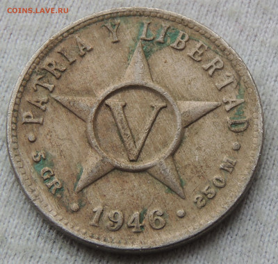Куба 5 сентаво 1946 до 24.02.2025 - 5 сентаво 1946.JPG