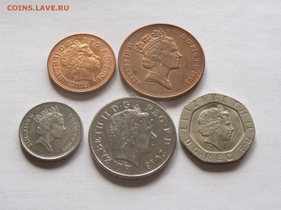 1 пенни 2 5 10 20 пенсов Великобритания блеск 22:02 22:05 - IMG_0242.JPG