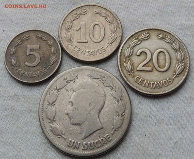 Эквадор погодовка 4 монеты 1946 до 24.02.2025 - Эквадор 46.JPG