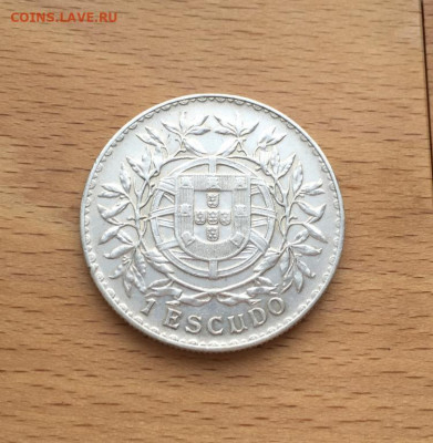 Португалия 1 эскудо 1915 XF Серебро Крона Шайба - portugalija_1_eskudo_1915_xf_serebro_krona_shajba (1)
